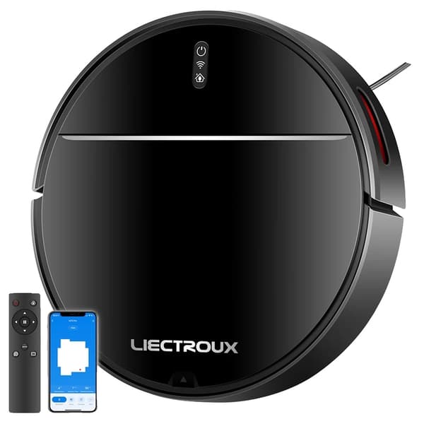 Robotdammsugare, 4400mAh batteri, 110 minuters arbetstid,LIECTROUX M7S Pro