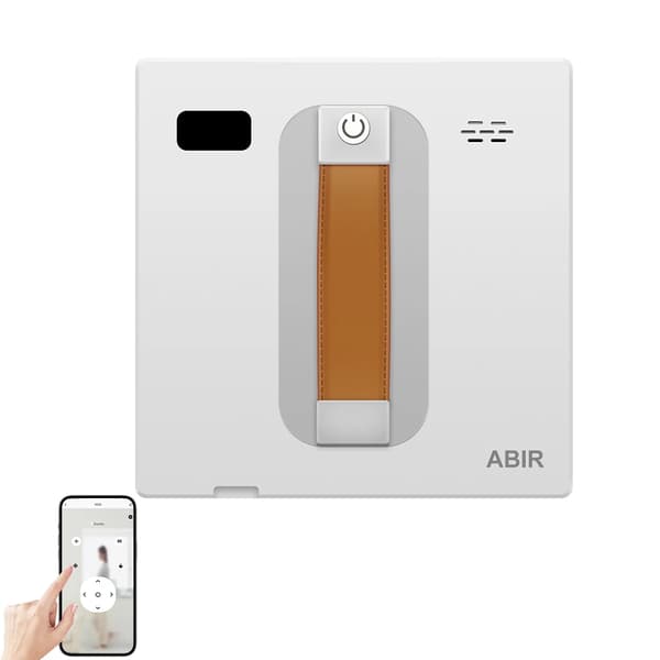 Robotfönstervakuum, 3000PA sugkraft, dubbel vattenspray,Vit, Ja