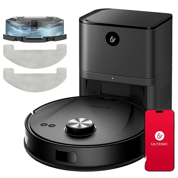 Robotstøvsuger, 4500Pa sugeevne, 180 minutters driftstid,Ultenic T10 Lite