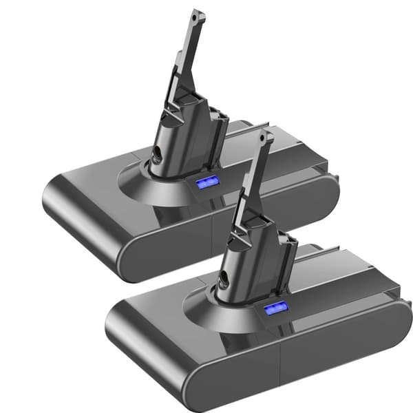 Erstatningsbatteri, 21,6V, 6000mAh kapacitet,2Pcs V8 BAT