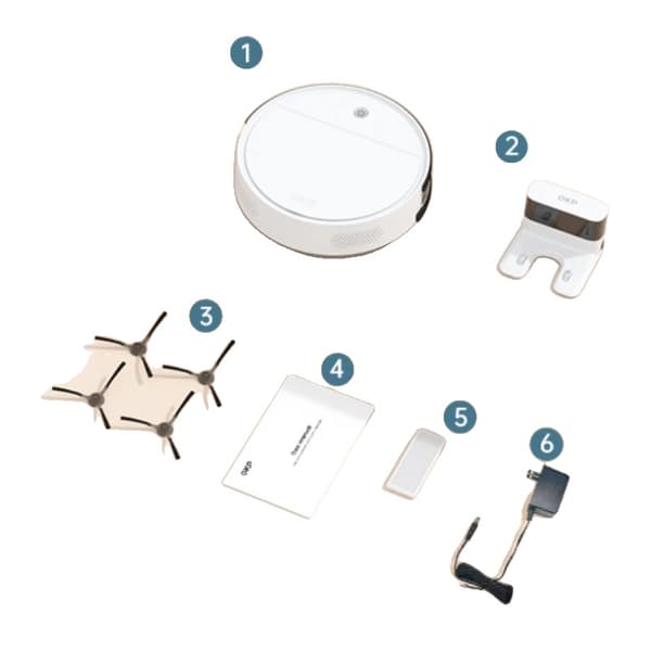 Robotdammsugare, 2500pa sugkraft, 3 rengöringslägen, HEPA-filter,EU, OKP K5-EU