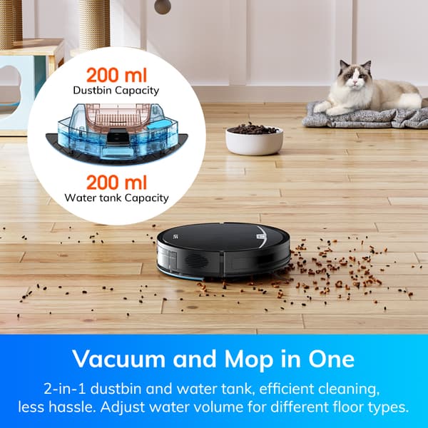 Robotdammsugare, 3000Pa sugkraft, våt- och torrfunktion, trådlös drift,ILIFE V9PRO, EU