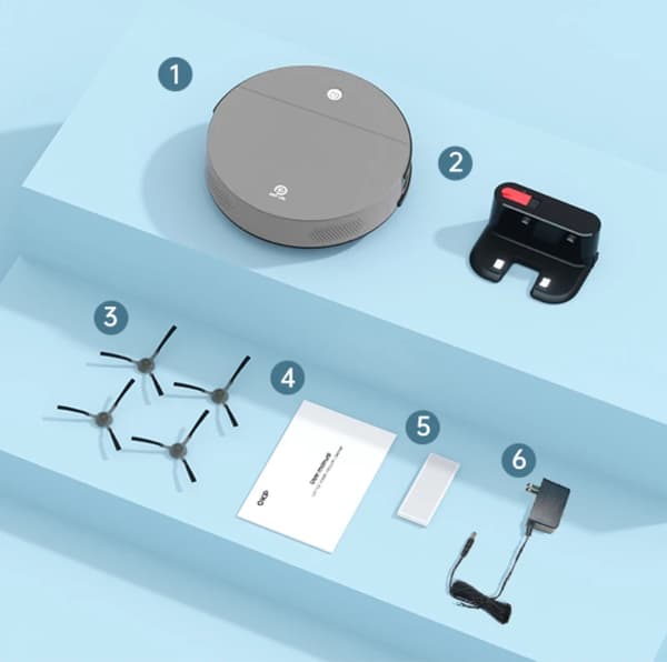 Robotdammsugare, 3600Pa sugkraft, 150 minuters driftstid, automatisk rengöring,EU, OKP K4-EU