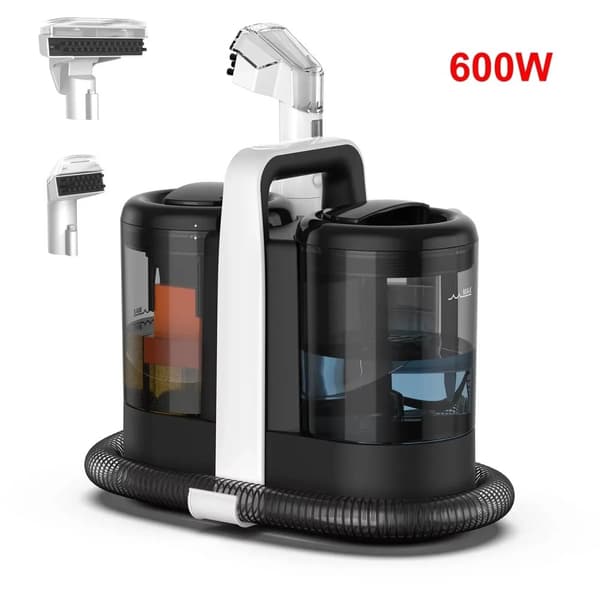 Bärbar Matttvätt, Max Sugkraft 15KPa, Klar Vattentank Kapacitet 1500ml,600W, EU