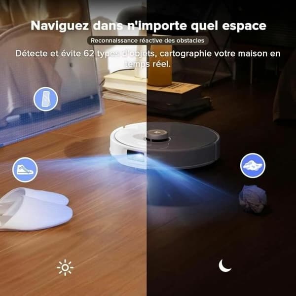 Robottipölynimuri Roborock QREVO CURV 6400 mAh