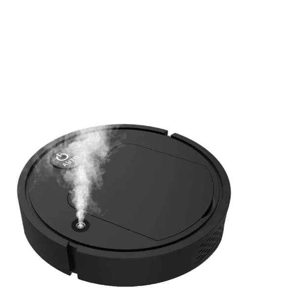 Fejerobot, Multifunktionel Rengøring, Effektiv Luftrensning, Ultra-Tyndt Design,sort-med spray