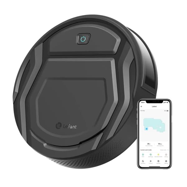 Lefant M210 Pro Robotdammsugare, 120 Minuters Driftstid, Wi-Fi Ansluten,M210 Pro-Svart