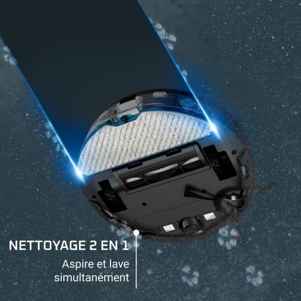 ROWENTA X-PLORER Serie 65 Robotdammsugare, Laserteknik, Metodisk rengöring, Ultratunn design RR8L65WH