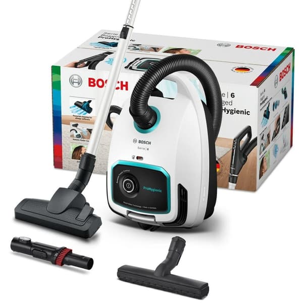 Støvsuger til pose BOSCH BGL6HYG1 Hvid Sort 600 W