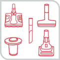 Miniatyrbild 8 av 11: Dammsugarborste Tefal TY98C0WO