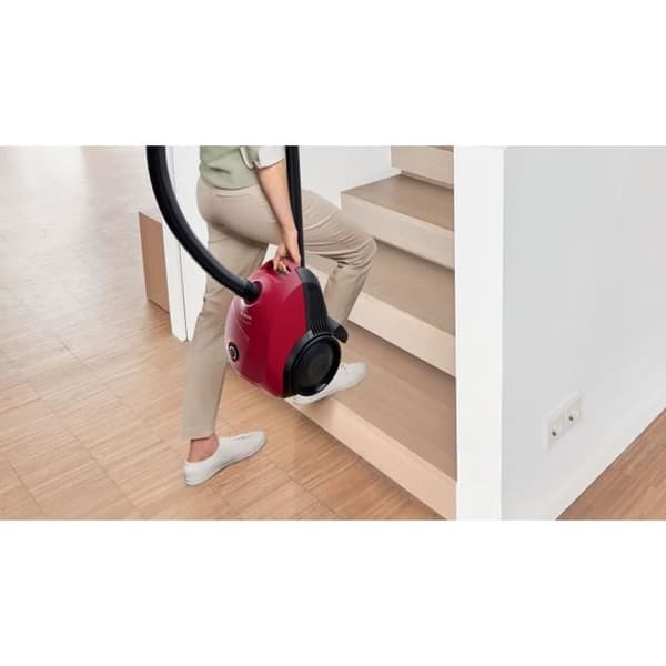 BOSCH BGBS2RD1 kanisterdammsugare - 600 watt - 8M - 80 Db - 3,5L påse - Röd