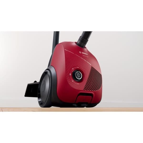 BOSCH BGBS2RD1 kanisterdammsugare - 600 watt - 8M - 80 Db - 3,5L påse - Röd