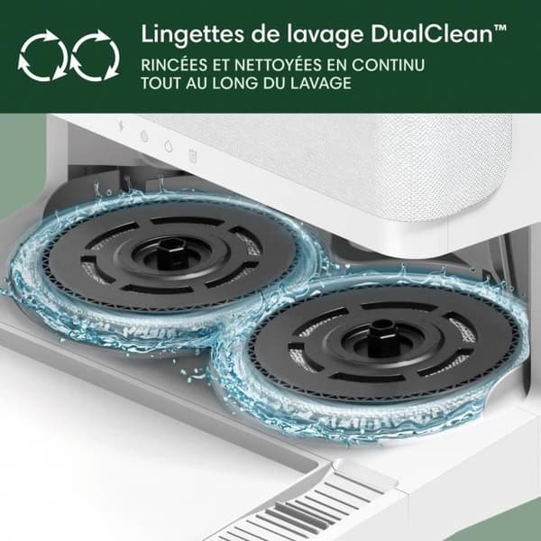 iRobot Roomba Plus 505 Combo + AutoWash - Multifunktionsbas - Tvätta och torka med varmluft från våtservetterna - PrecisionVision IA