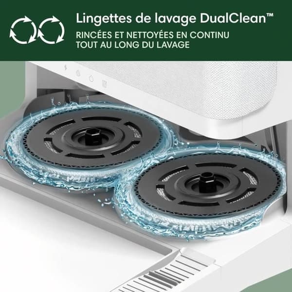 iRobot Roomba Plus 405 Combo Robot + AutoWash - Multifunktionsbas - Tvätta och torka våtservetter - LiDAR Clearview
