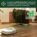Pikkukuva 5 / 6: iRobot Roomba Plus 405 Combo Robot + AutoWash - Multifunktionsbas - Tvätta och torka våtservetter - LiDAR Clearview