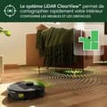 Miniatyrbild 6 av 6: iRobot Roomba 105 Combo - 2-i-1 robotdammsugare - 7 kPa sugkraft - LiDAR-navigering - Mattavkänning