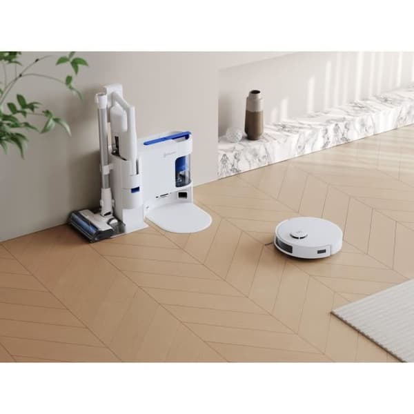 ECOVACS DEEBOT N20 COMBO - Robotdammsugare + Kvast med Station - Dubbel automatisk tömning - Effekt 10 kPa