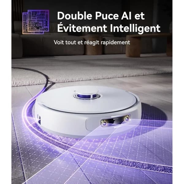 Narwal Freo Z Ultra - Robotdammsugare med dockningsstation - Dubbelt AI-chip - Hinderundvikning - 12000 Pa sugkraft