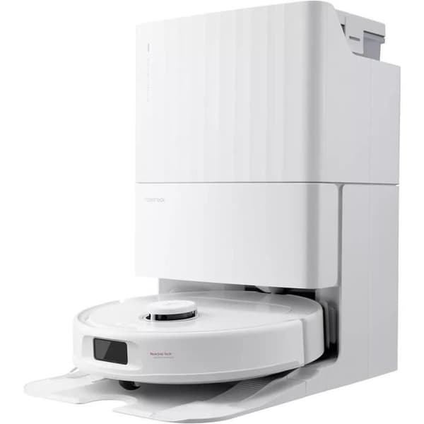 Roborock QRevo Plus Vit robotdammsugare med multifunktionsstation - 7000 Pa effekt - Utdragbar mopp Svart, Vit