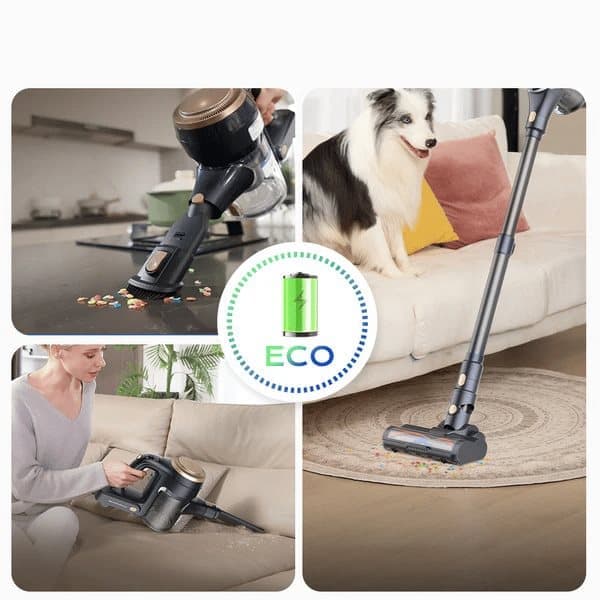 Proscenic P11 Lite johdoton pölynimuri, imuteho 28 kPa, 35 minuutin käyttöaika, 550 ml pölysäiliö, LED-näyttö