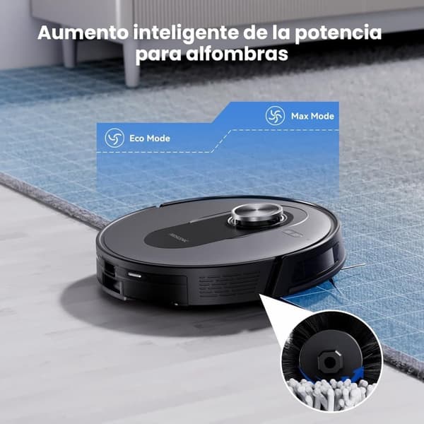 Proscenic Q8 robottipölynimuri, imuteho 4200 Pa, LiDAR-navigointi, 200 minuutin käyttöaika, automaattinen lataus, APP-ohjaus, musta
