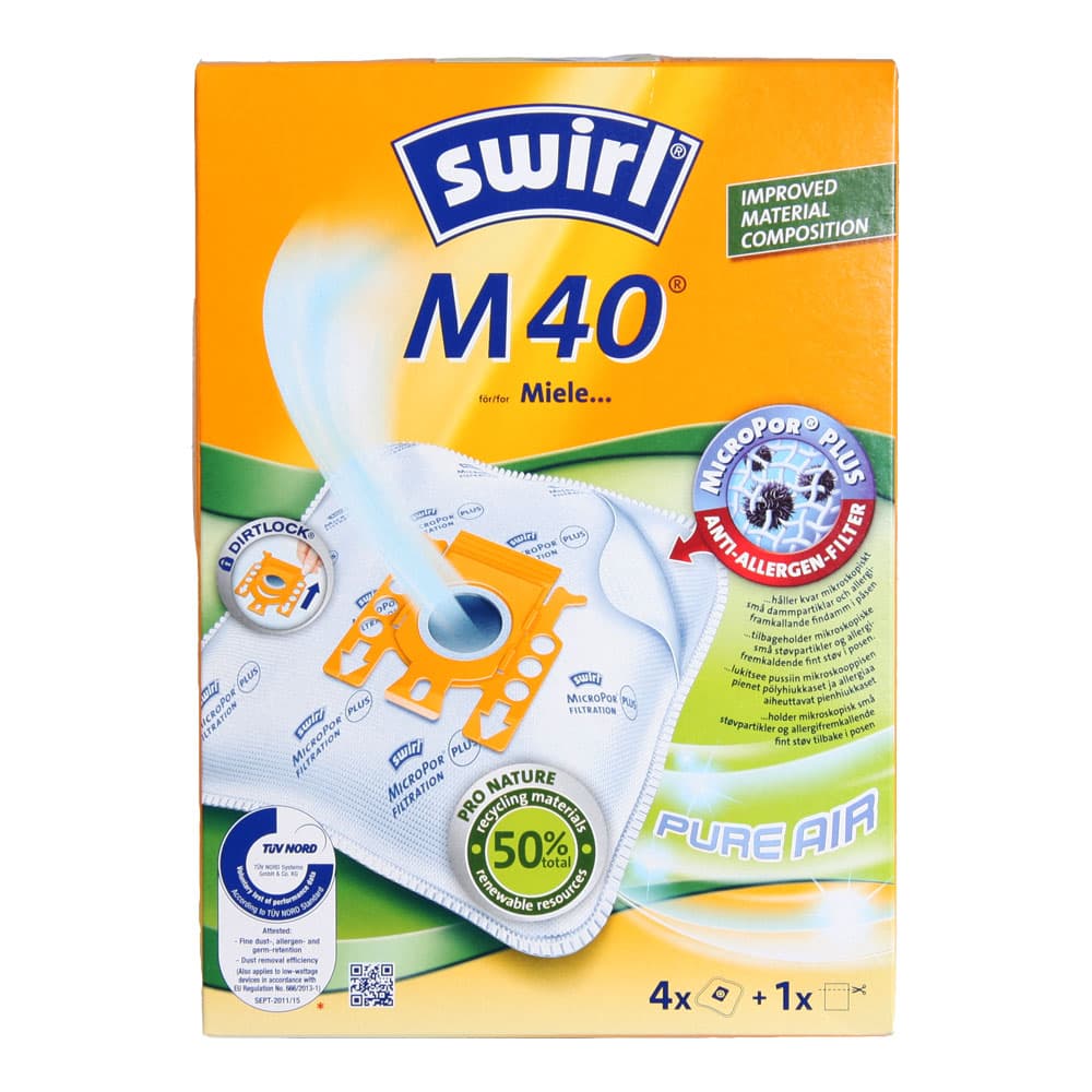 Swirl M40 Dammsugarpåse