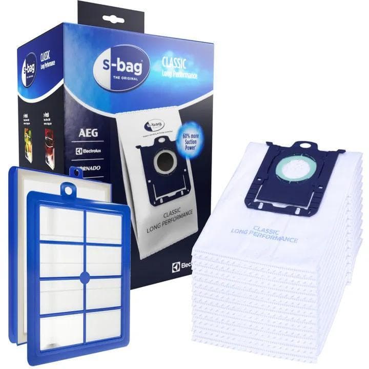 12x Electrolux E201SM S-Bag Long Performance + FILTER