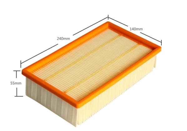 INF HEPA-filter til Kärcher NT25/NT35/NT45 i 2-pakning
