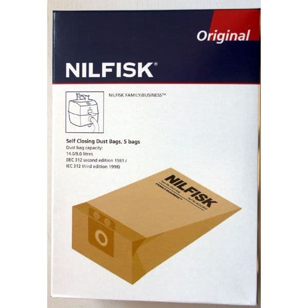 NILFISK 822 229 00 - 5 NILFISK dammpåsar ori