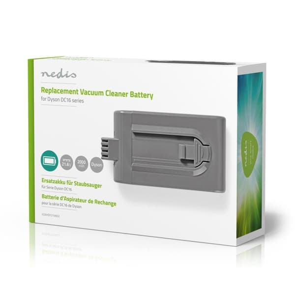 Nedis V2AHDY21V602 Støvsugerbatteri Li-ion 21,6V 2Ah 43,2Wh erstatning for Dyson Dc16-serien
