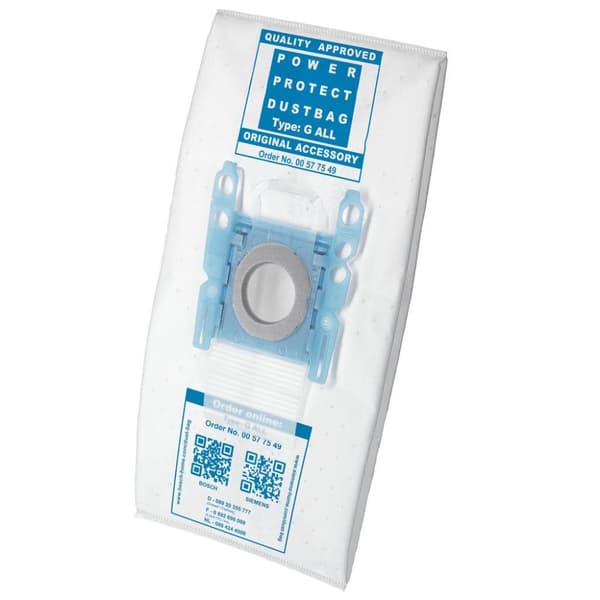 BOSCH SIEMENS BBZ51FGALL pölynimuripussi Tyyppi G PowerProtect Pölypussi
