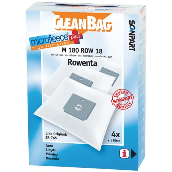 Scanpart Microfleece+ Dustbag Rowenta Dymbo Zr745