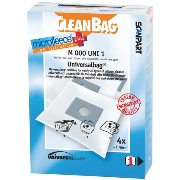 Rowenta 2682200001 M000uni1 Dust Bag Universal Micro En