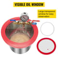 Miniatyrbild 6 av 11: 2 gallon vakuumkammare i rostfritt stål med synligt oljefönster, noggrann vakuummätare och 2 ljuddämpare, genomtänkta detaljer, bred användning