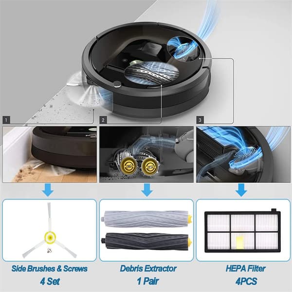 INF Tilbehør til iRobot Roomba 800 900-serien 14 deler