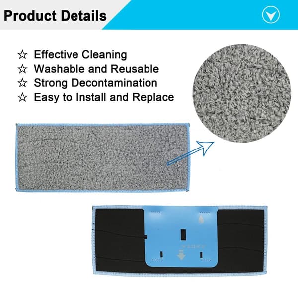 INF iRobot Braava Jet m6/6012/6110/6112 Tvättbara moppdynor 8-pack Grå
