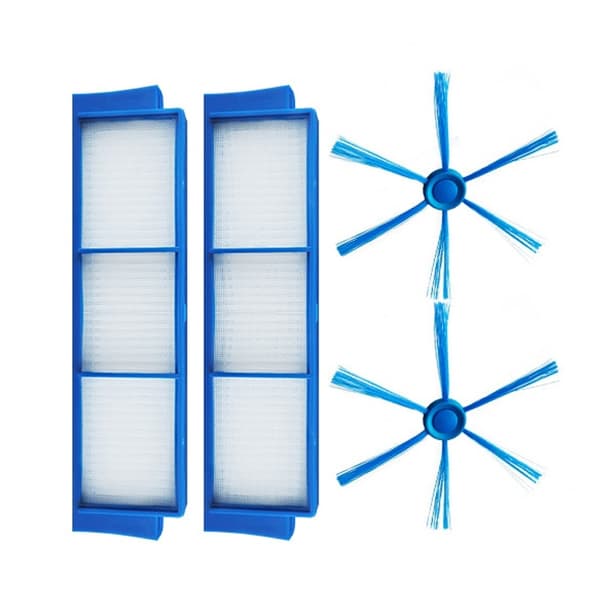 Sidoborstar & Filter till Philips FC8007 FC8792 FC8794 FC8796 2-pack