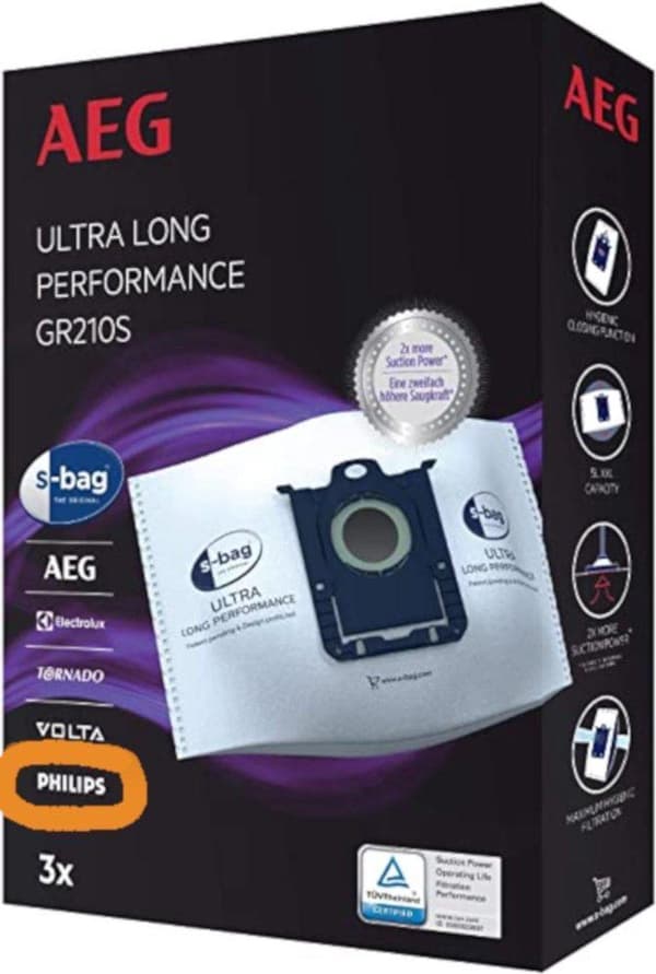 Philips s-bag FC8027/01 støvsugerposer