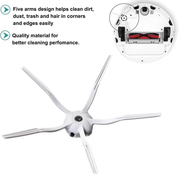 20-pack robotdammsugare tillbehörssats för Roborock S6/S60/S65/S5 Max/T6 Flerfärgad