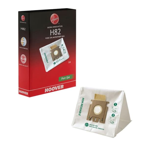 Mikrofiberpåsar 4 st H82 35602146 för HOOVER Dammsugare, POWER CAPSULE