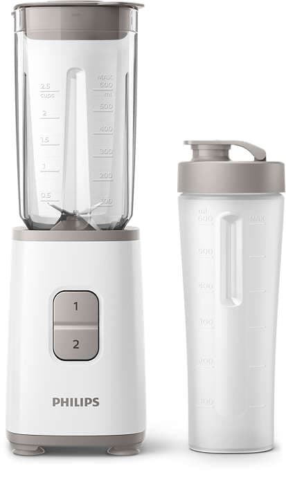 Philips Daily Collection mini blender, 350W,  On the Go bottle