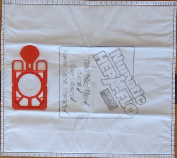 Numatic HEPA-flo NVM1CH 9L påsar för dammsugare Henry Hetty Harry 10 st