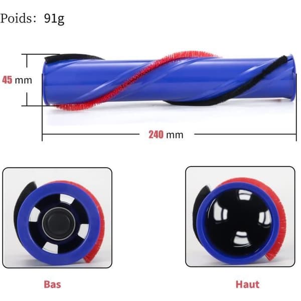 Rengöringsborste för Dyson V6 bredd 45 mm
