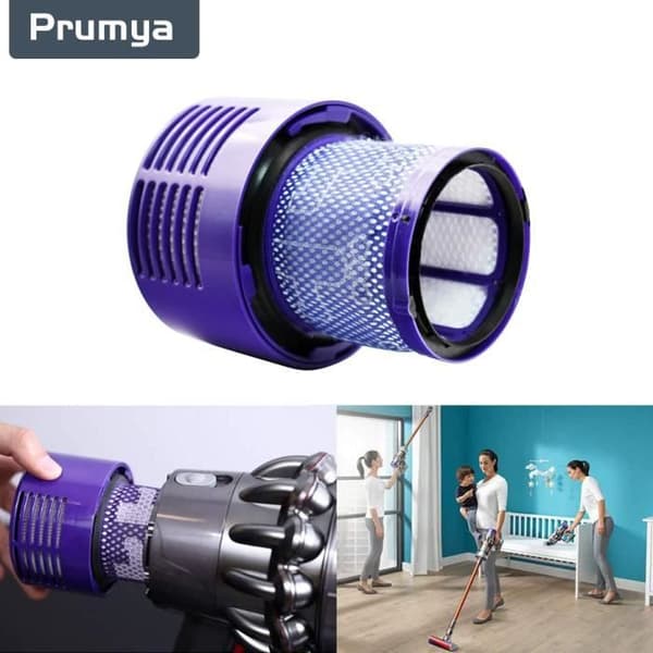 Avgassystem - PRUMYA - Dyson V10 - Tvättbar - Lila - Kompatibel med flera modeller