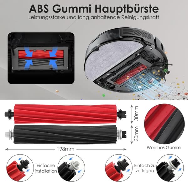 INF Tilbehør til Xiaomi Mi Robot Vacuum-Mop S8/S7/S8+/S7 MaxV Ultra