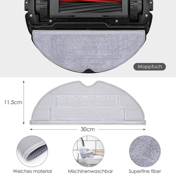 INF Tilbehør til Xiaomi Mi Robot Vacuum-Mop S8/S7/S8+/S7 MaxV Ultra