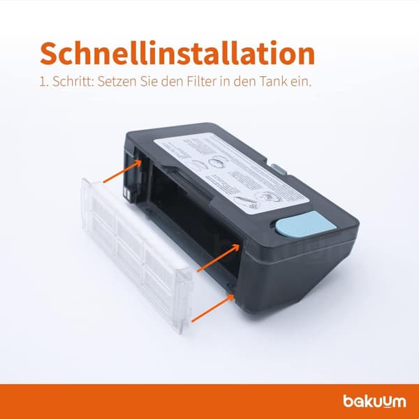 INF Filter til Xiaomi Mi Robot Vacuum-Mop 2S/Mop-Pro/STYJ02YM/S12 Hvid