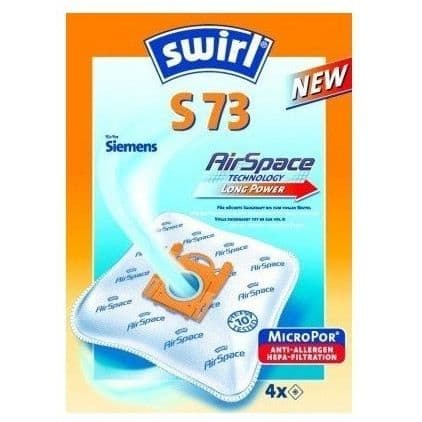 Swirl 193295 S73 AS Vacuum Bag 3x4 Pack- USED