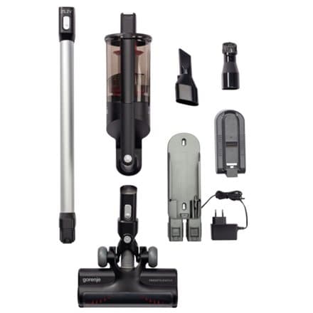 Gorenje | Vacuum cleaner Handstick 2in1 | SVC252FMBK | Cordless operating | Handstick and Handheld | 35 W | 25.2 V | Operating time (max) 45 min | Bla