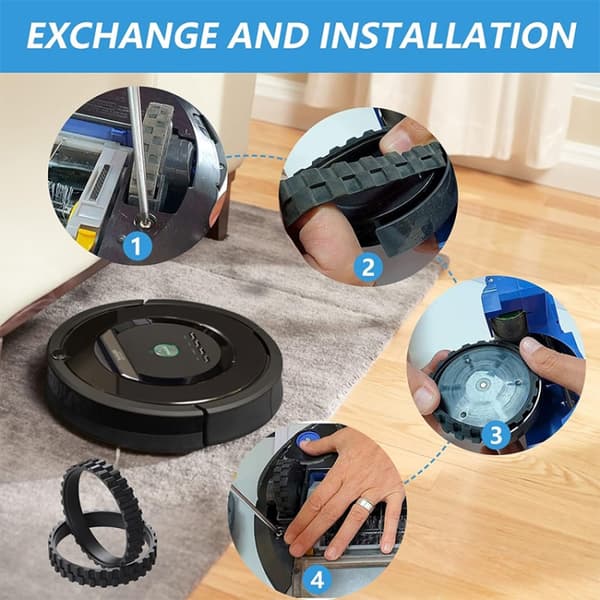 Hjul till iRobot Roomba 500, 600, 700, 800, 900 Series / E5 / E6 / i3 / i6+